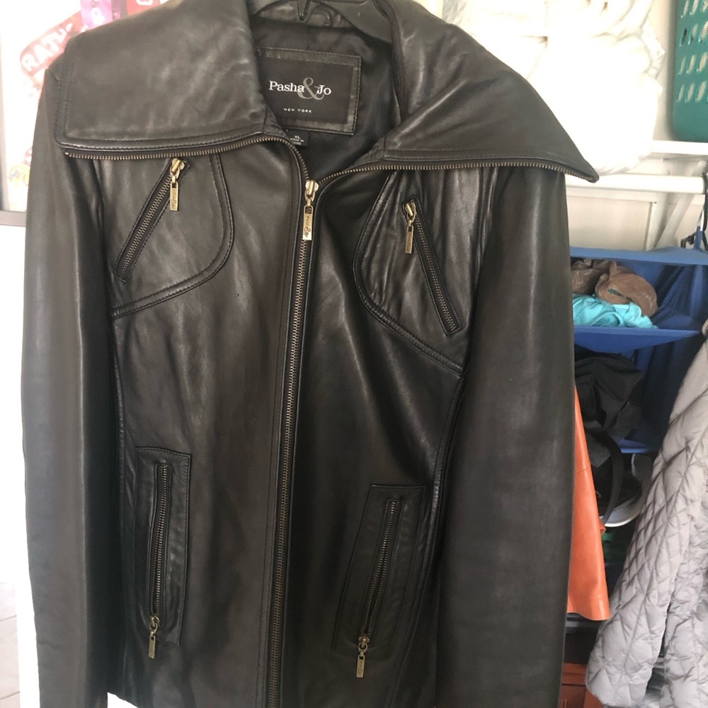 Pasha and Jo leather jacket. XL.